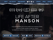 Tablet Screenshot of lifeaftermanson.com